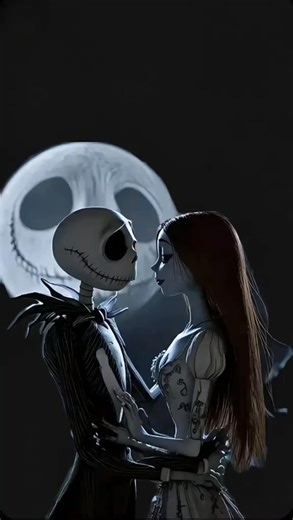 The love of Jack and Sally. Cre: jack.skellington51 | Jack Skellington Lover no1