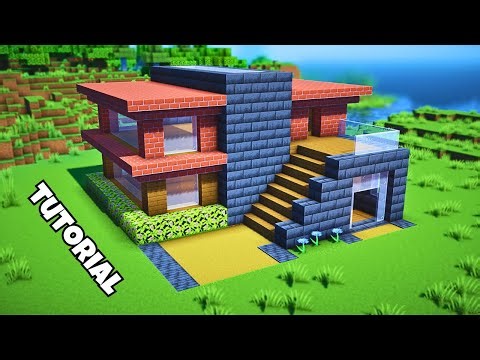 Minecraft: Deepslate & Bricks Modern House (Easy)🏡96