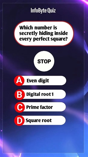 Every perfect square hides THIS number secret 🤯🔢 #shorts #quiz #brainquiz