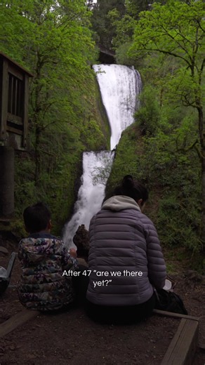 Wahkeena Falls Trail #oregon #columbiarivergorge #hiking #himingwithkids