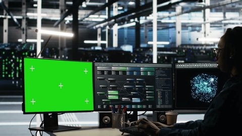 Data Center Technician Using Node Tree Stock Footage Video (100% Royalty-free) 3784086755 | Shutterstock