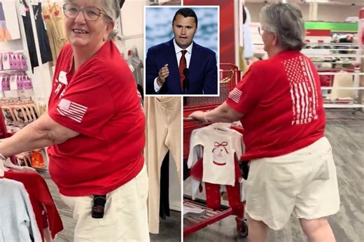 Hateful woman launches foul-mouthed attack on California Target employee over Charlie Kirk ‘Freedom’ T-shirt