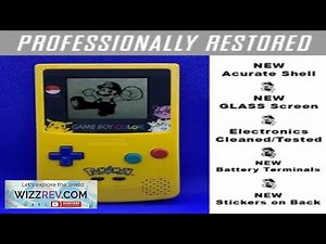 GameBoy Color Pokemon Pikachu Edition Nintendo System GLASS LENS Game Boy GBC