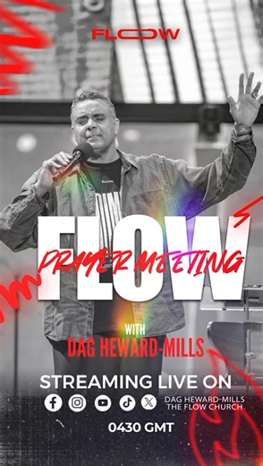 1.3K views · 23 reactions | Flow Prayer Meeting | Friday | 4:30 GMT LIVE With Dag Heward-Mills | Mustard Seed Chapel International - HQ | Facebook