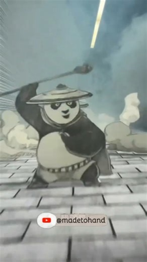 Hand Made on Instagram: "Kung Fu Panda made entirely from paper! 🐼⚡ Handmade animation + endless patience = pure magic. Full video on YouTube → Madetohand 🎥✨ #papercraft #handmadeanimation #kungfupanda #stopmotionanimation #diyart #creativecrafts #paperartist #satisfyingart #artvideo #craftcommunity #diycreator #madetohand #kungfupanda #paperanimation #stopmotion #papercraft #diycrafts #handmadeart #madetohand #paperartwork #creativeanimation #diyprojects #handmade #handtomade"