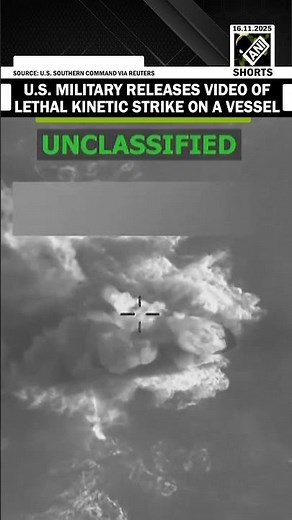 US military releases video of “kinetic strike on vessel operated by Designated Terrorist Org”
