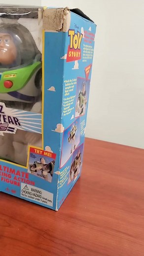 The first Buzz Lightyear toy from Toy Story 1995! #vintagetoys #buzzlightyear #disney #toystory