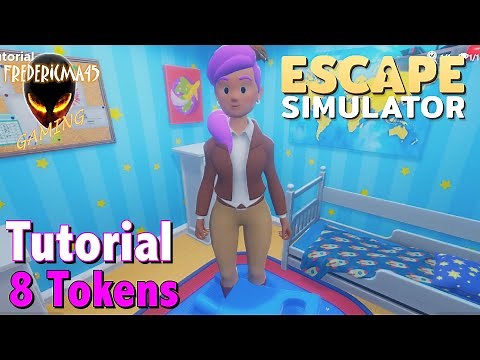Escape Simulator : Character Customisation & TUTORIAL / 8 Tokens Location - Achievements