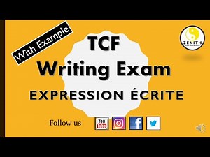 TCF Canada Writing Topics | TCF Canada Exam Preparation - TEF Expression écrite avec Correction
