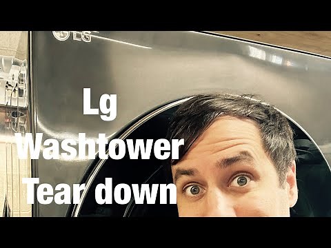 LG washtower not heating properly. First time I’ve disassembled one like this. Quick clips