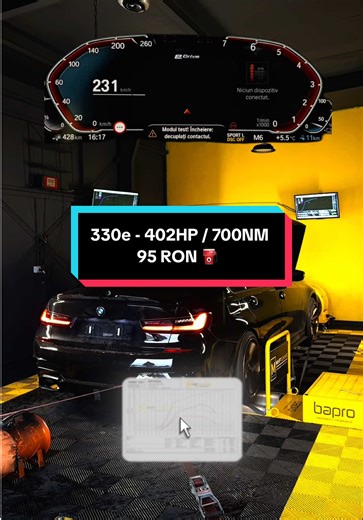 BMW 330e - TUNED BY MHPTUNING 402HP / 700NM WITH 95RON FUEL #bmw #g20 #330e #remap #stage1