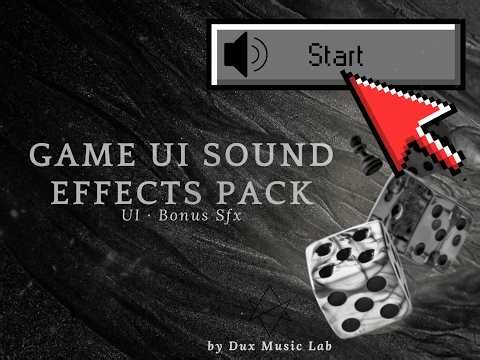 Game UI Sound Effects Pack | Button Clicks, Menu & Notification SFX for Games