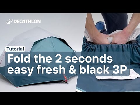 TUTORIAL - How to fold the 2 SECONDS EASY FRESH & BLACK 3P? | Decathlon_QUECHUA