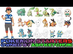 Pokémon Starters Owned by Ash