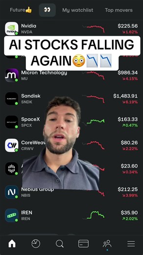 AI stocks are falling yet again today📉📉 some stocks are now getting interesting 👀