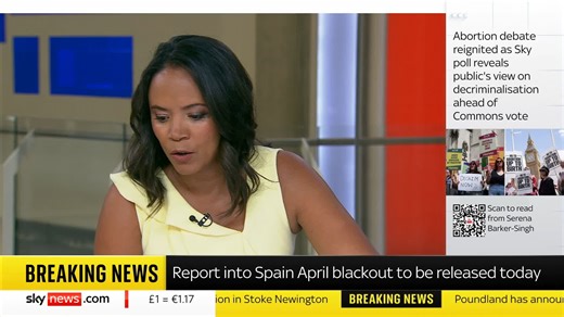 72K views · 277 reactions | BREAKING: A report into the blackout in Spain on Monday 28 April is to be released today, the Spanish energy minister has said - Reuters reports.  https://trib.al/oJYtwqQ  Sky 501, Virgin 602, Freeview 233 and YouTube | Sky News | Facebook