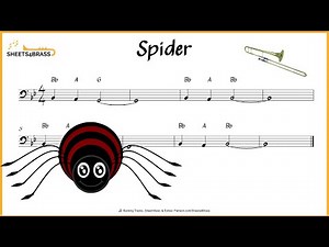 Spider | Easy Trombone Solo for Beginners with Sheet Music and Play Along