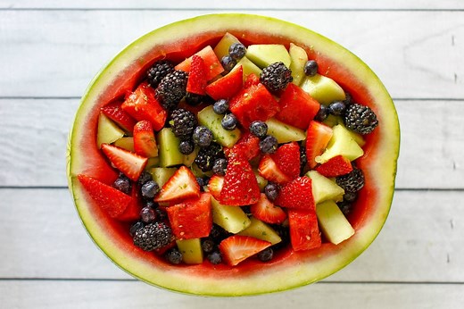 Liquored Up Watermelon Fruit Bowl
