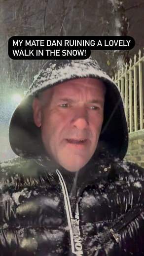 When you walk through the snow… and Dan ruins it with a little bottom burp | Chris Moyles
