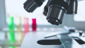 Optical microscope - science and laboratory equipment. Microscope is used for conducting planned, research experiments, educational demonstrations in medical and clinical laboratories.