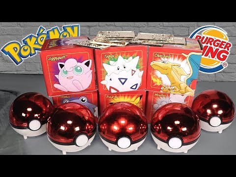 Opening ALL 6 Pokemon Burger King Golden Cards (1999)