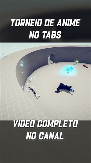 TORNEIO DE ANIMES NO TABS #tabsstudio #totallyaccuratebattlesimulator #gameplay #animes #shorts