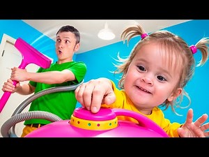 Clean Clean Vacuum Machine! | Fun Cartoons For Kids