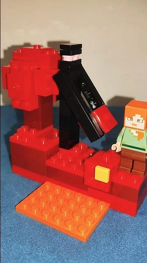 Lego Minecraft Nether Portal ( Lego Easy Build ) Beginner Friendly!!!!