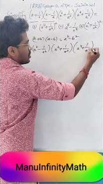 Simplify Algebraic Expression | (a+1/a)(a−1/a)(a²+1/a²)(a⁴+1/a⁴) | RRB,Group-D #NTPC #Sainik School