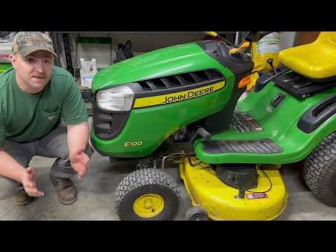 How To Level A John Deere 100 Series Mower Deck (D100 / E100 / S100 Series)