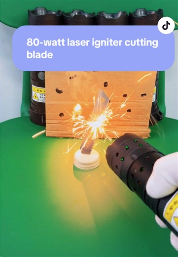 80-watt laser igniter cutting blade#tiktok #laser #laserigniter #diy #lazer