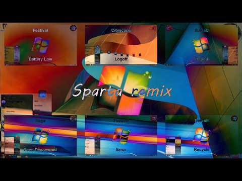 Windows 7 Sound Schemes | Sparta Remix (NO BGM)