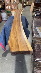 Live edge slab perfect for a mantle or floating shelves. This one is over 100 inches long and fully finished. Or we can custom fabricate for you in any size, color, or shape. Just $595! | Decor Direct Wholesale Warehouse