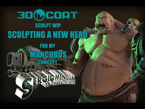 3D Coat 2021 Sculpt WIP - Re Sculpting the Mancubus Head