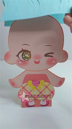 making cute paper doll #tutorial #toys #paperdoll