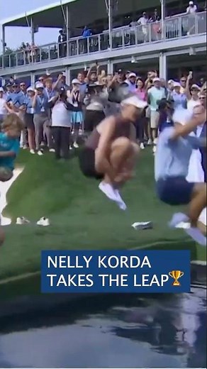 Nelly Korda’s Champion’s Leap! 🏆 Family Celebration After Chevron Championship Win