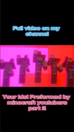 Minecraft Idols perform "Your Idol" from kpop demon hunters part 2