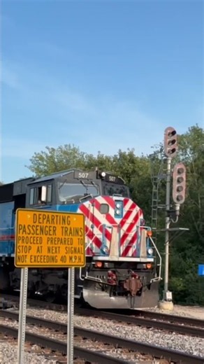 METX 507 K5LLA #metra #railroad #railtrack #train #railfan #metrarail #shorts