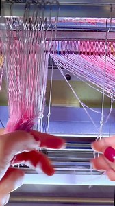 To change from a herringbone to a twill, skilled Harris Tweed® weavers re-thread their loom's heddle eyes by hand. The order in which each yarn thread passes through the heddle eyes is what determines the weave structure of the cloth. With up to 1500 thread to attend to, this process takes time, patience and incredible attention to detail. The vibrant hues in this beam are inspired by the breathtakingly long sunrises and sunsets of the Outer Hebrides - a tribute to the natural beauty that surrou