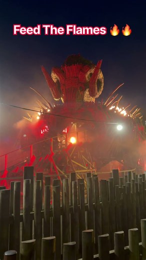 Wicker Man After Dark is INSANE! 🔥🎢 | Alton Towers Scarefest 2026 #Shorts