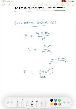 Dimensional formula, gravitational constant, Class11 Physics, #DimensionalAnalysis #QRP #neet #jee