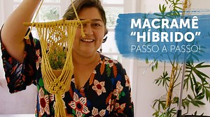41K views · 2K reactions | Aprenda a fazer um pequeno painel de macramê que se transforma num lindo suporte de plantas. Nesse vídeo eu mostro passo a passo, nó a nó o processo para fazer essa peça. | Osana Macramê | Facebook