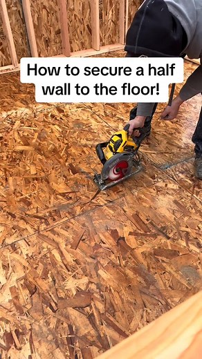 1.3M views · 6.5K reactions | Make sure to put somthing into the floor so that your counter doesnt fall over #framers #framer #framing #43 | BRC Construction | Facebook