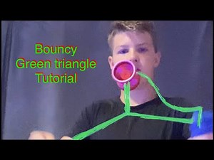 Bouncy green triangle tutorial yo-yo trick