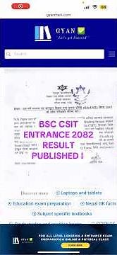BSC CSIT ENTRANCE 2082 Result Published | How to Check TU BSC Csit Entrance Result 2082