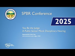 You Be the Judge: A Public Sector Mock Disciplinary Hearing
