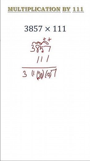 Fastest Math Trick Reveals Multiply 4 Digit Numbers by 111 Quickly