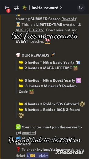 how to get free minecraft accounts #discord #minecraft