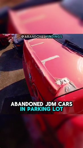 Abandoned JDM cars left to rot in a parking lot || #barnfind #jdm #explore #abandonedplaces #fyp