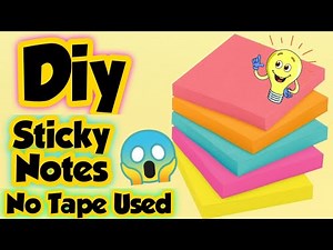 Diy Sticky notes - How to make sticky notes pad at home/diy sticky notes without double sided tape.